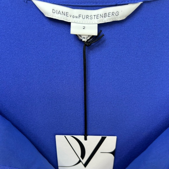 NWT DVF Diane von Furstenberg Silk Iliana Dress – Periwinkle Blue Size 2 - Picture 5 of 10